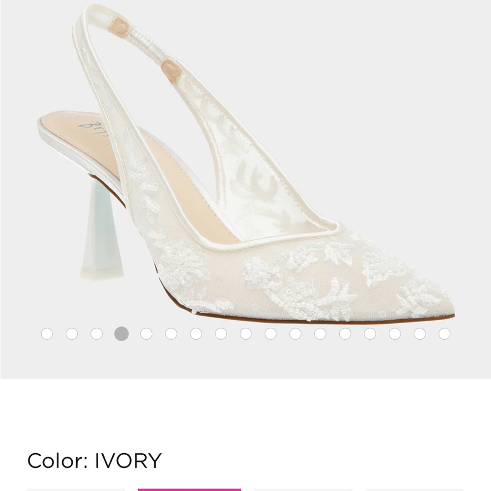 Betsey Johnson Cream Heels Classic Minimalist Design